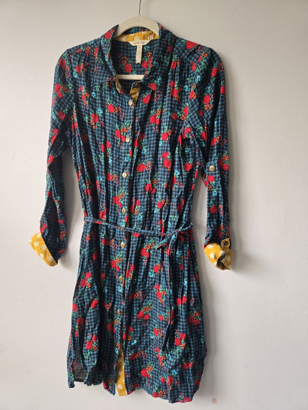 Matilda Jane Floral Shirt Dress Small